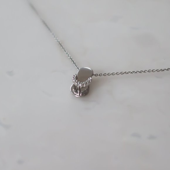 Silver Flip Flop Pendant - Picture 2 of 4